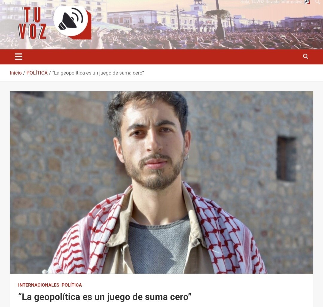 “La geopolítica es un juego de suma cero”