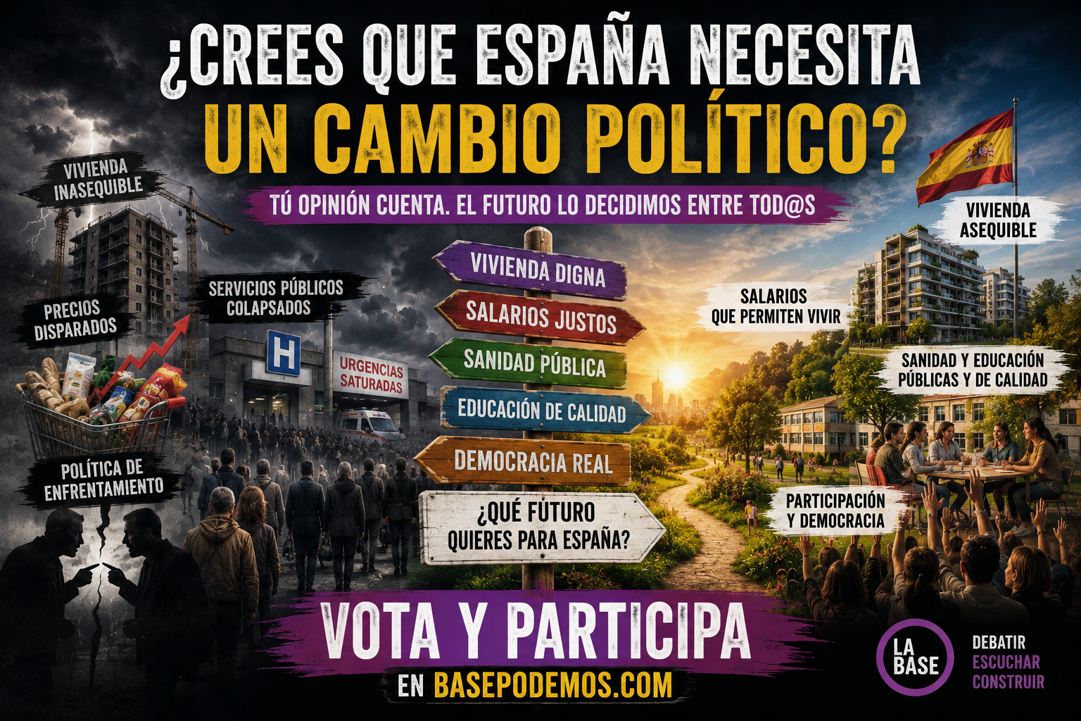 ¿Crees que España necesita un cambio político?