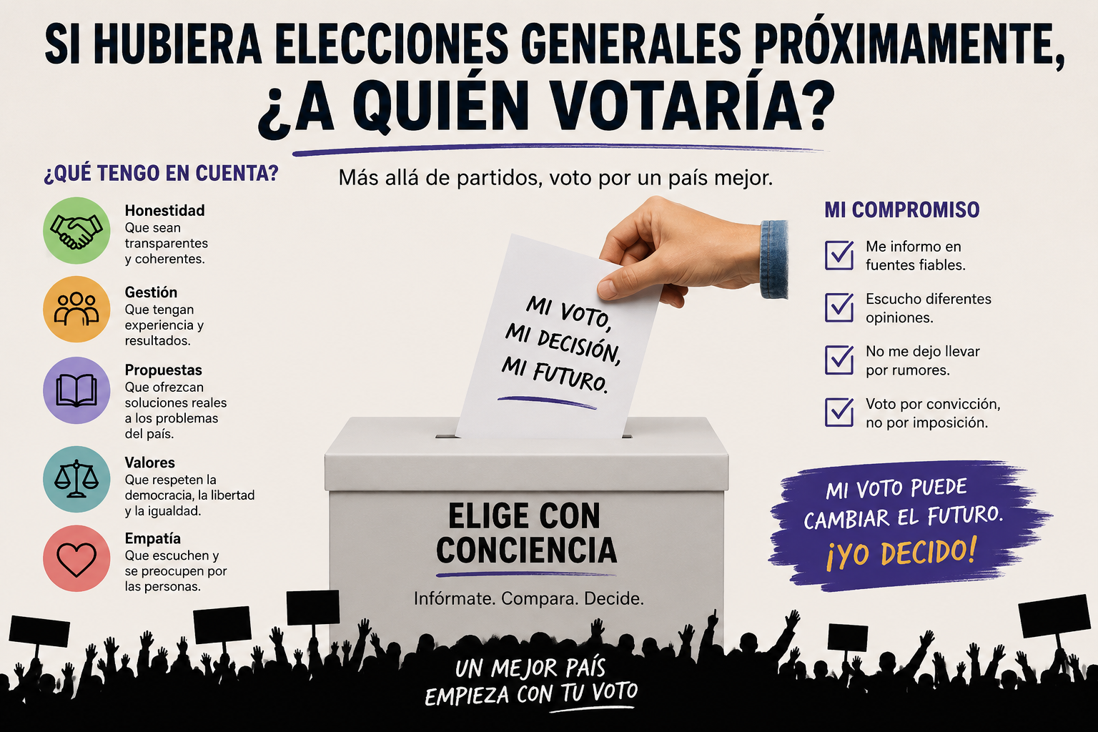 🗳️ Si hubiera elecciones generales próximamente, ¿a quién votarías?